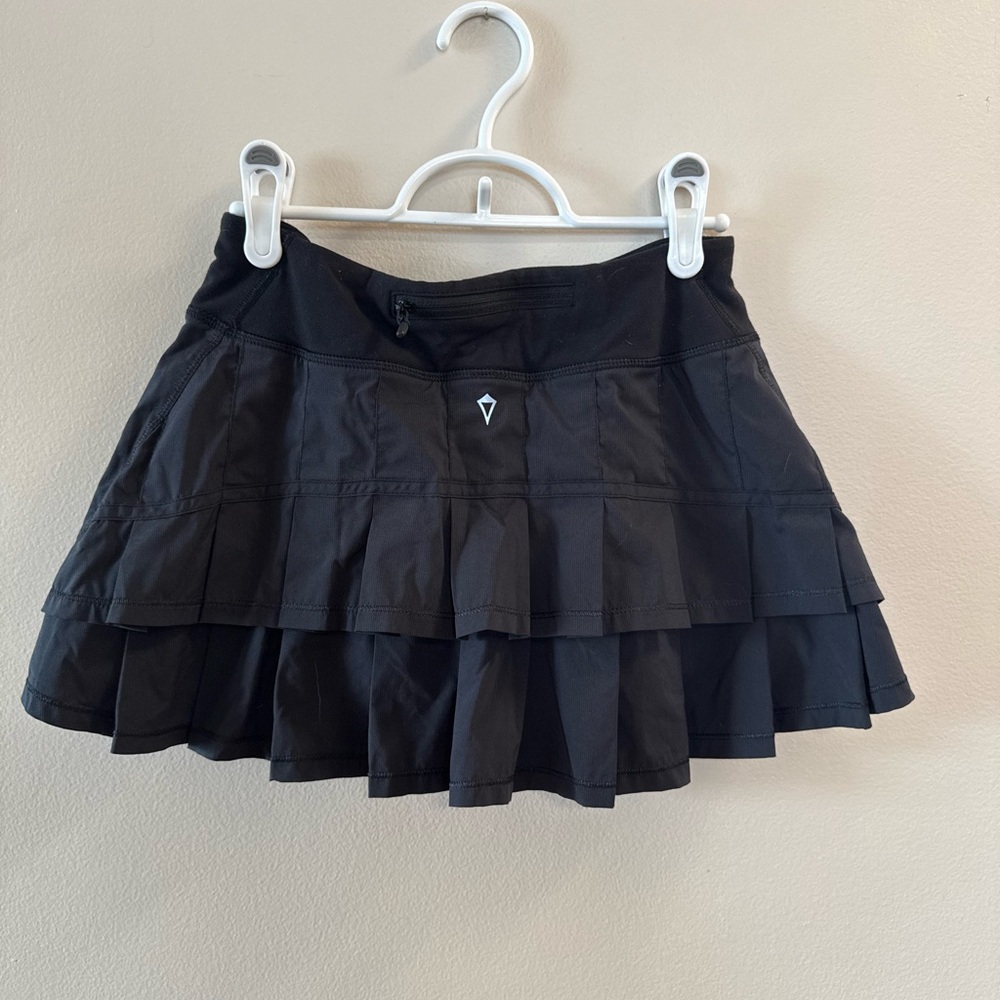 Ivivva Black Ruffled Mini Skirt